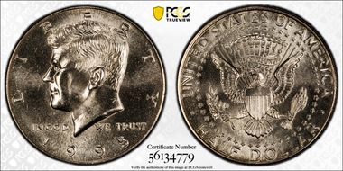 1995-P 50C MS66