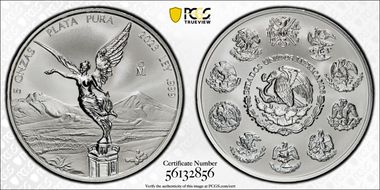 2023-Mo 5 Onza Libertad Ag Rev PR PR70