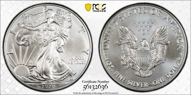 2020 $1 Silver Eagle MS68