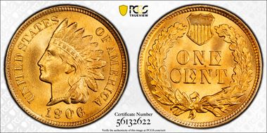 1906 1C MS67+ RD