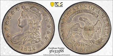 1832 50C Large Letters AU55