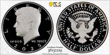 2025-S 50C Silver PR70DCAM