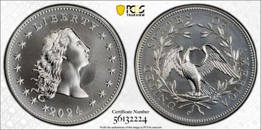 2024 Medal Flowing Hair Ag 230th Anniversary MS70