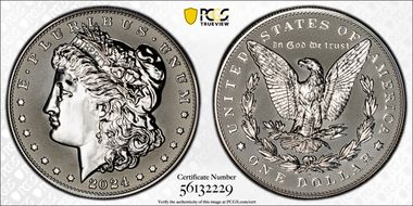 2024-S $1 Morgan Dollar Rev PR Two-Coin Reverse Proof Set PR69