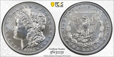 2024 $1 Morgan Dollar MS70