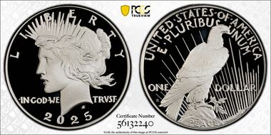 2025-S $1 Peace Dollar PR70DCAM