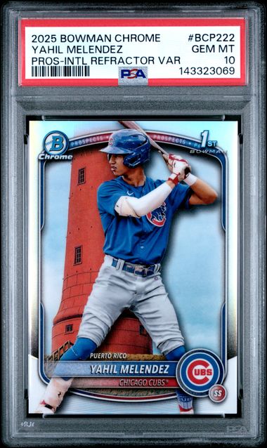 2025 Bowman Bowman Chrome Refractor #BCP222 Yahil Melendez front