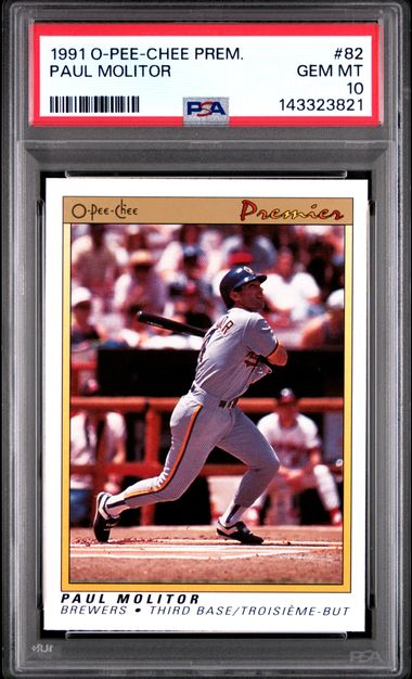 1991 Upper Deck O-Pee-Chee #82 Paul Molitor front