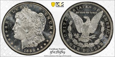 1886 $1 MS65DMPL