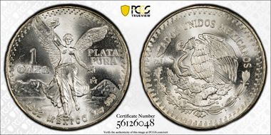 1982-Mo Onza Libertad Ag - DDO MS66