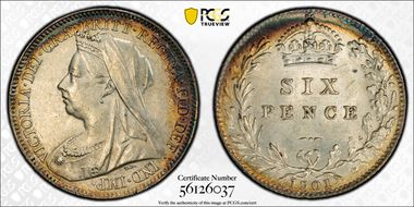 1901 6D S-3941 MS62