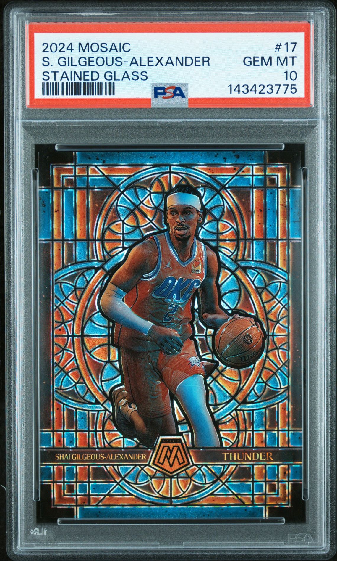 2024 Panini PANINI MOSAIC STAINED GLASS #17 S. Gilgeous-Alexander front