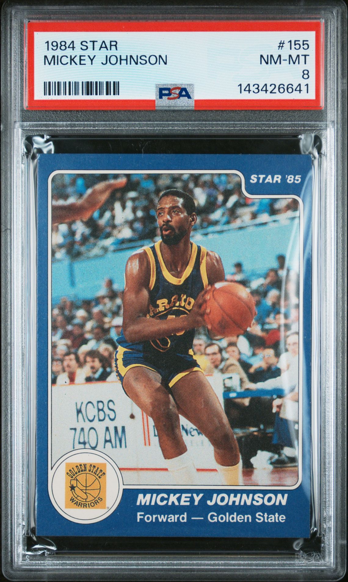 1984 STAR #155 Mickey Johnson front