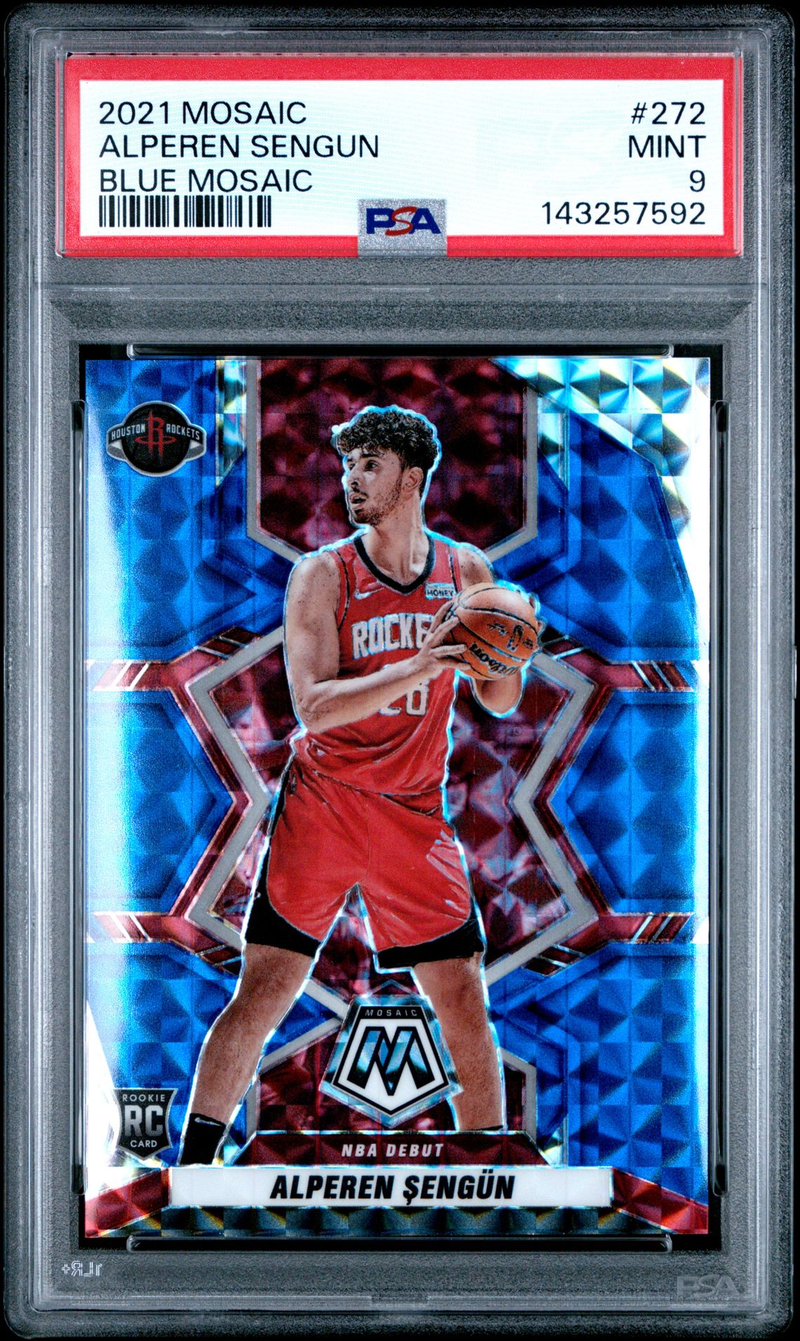 2021 Panini PANINI MOSAIC BLUE MOSAIC #272 Alperen Sengun front