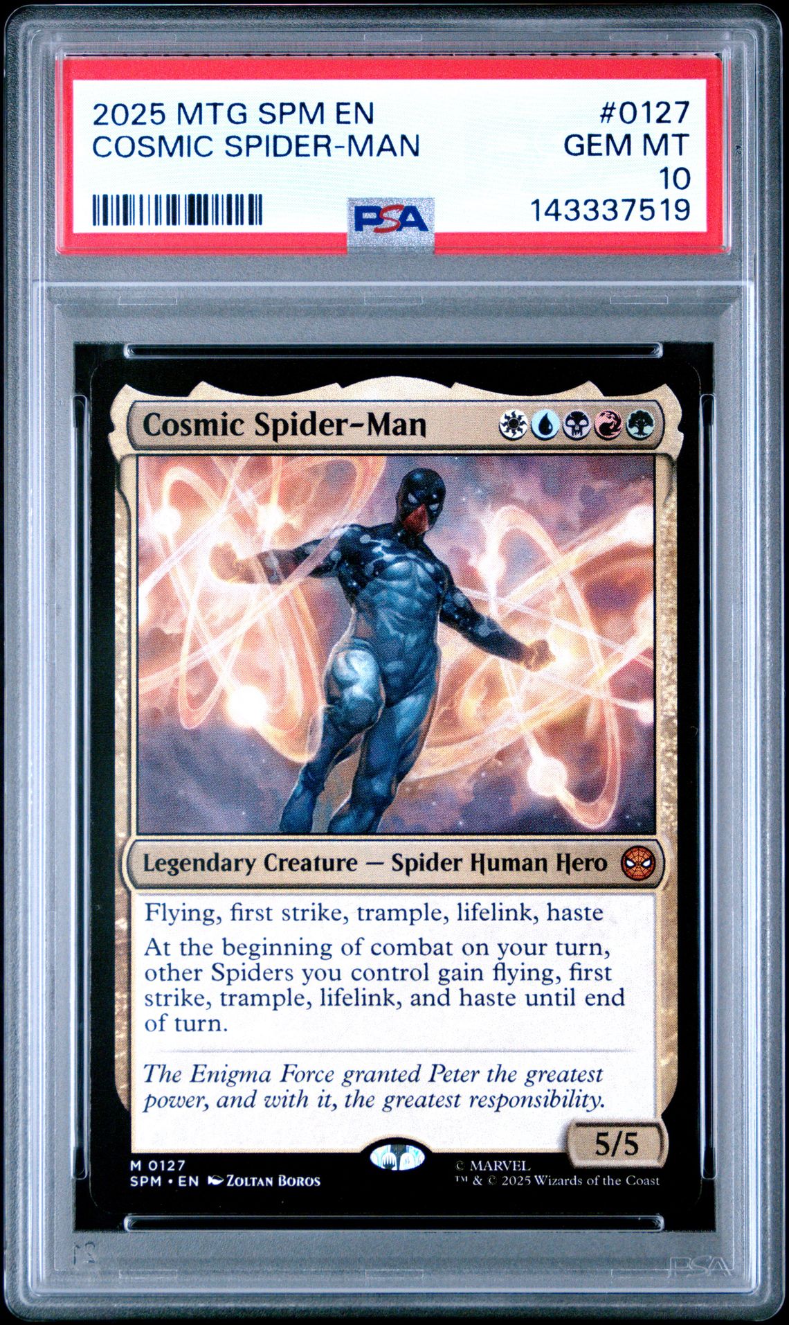 2025 MTG Magic: The Gathering #0127 Cosmic Spider-Man front