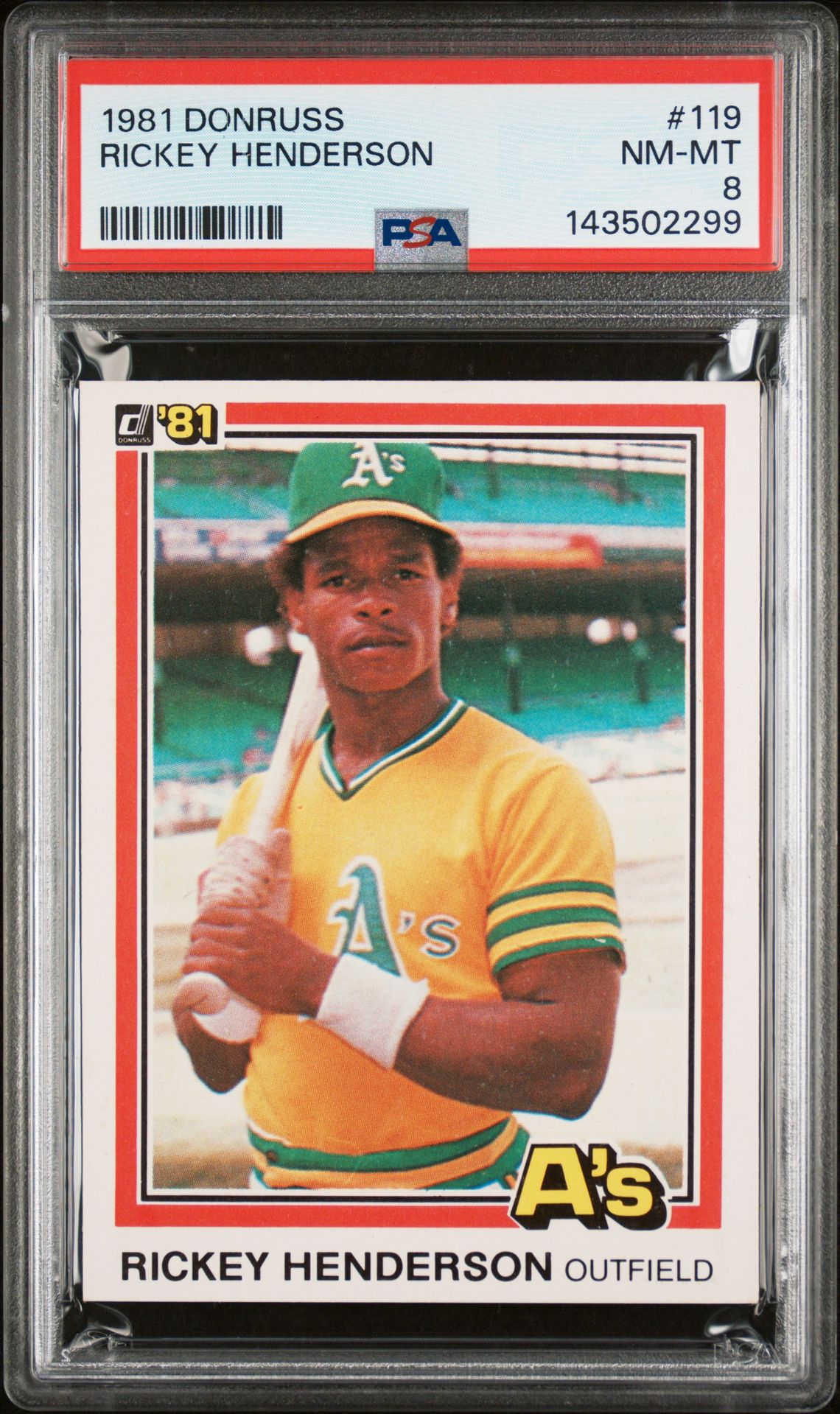 1981 Panini DONRUSS #119 Rickey Henderson front