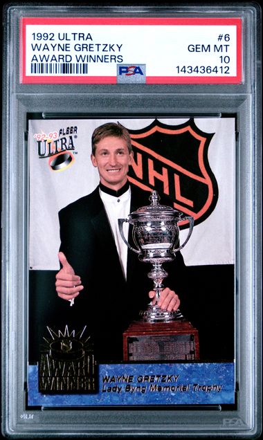 1992 Ultra Ultra Award Winners AWARD WINNERS #6 Wayne Gretzky front