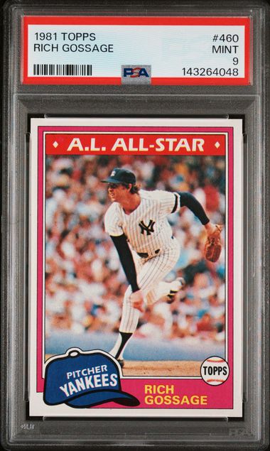 1981 Topps #460 Rich Gossage front