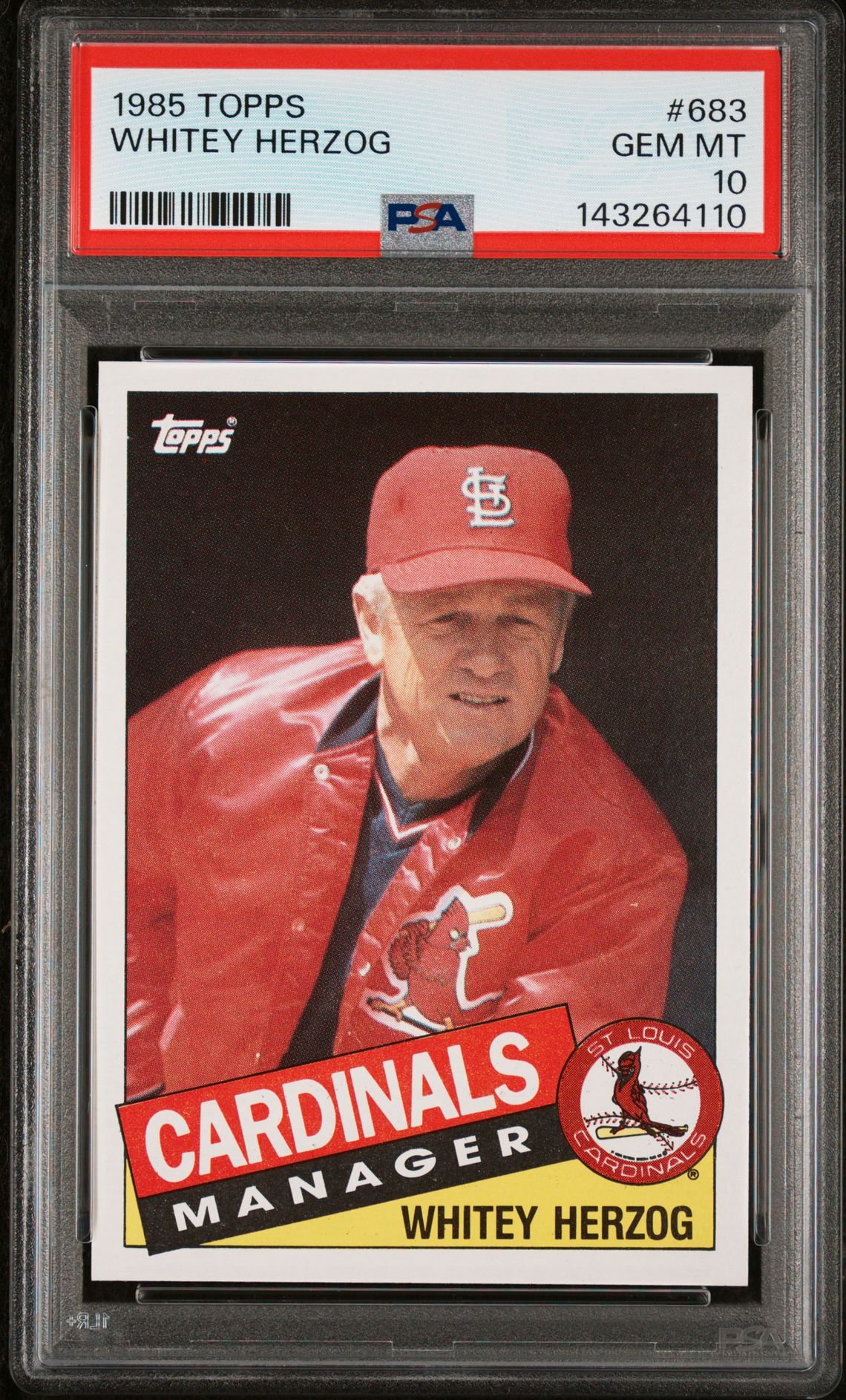 1985 Topps TOPPS #683 Whitey Herzog front