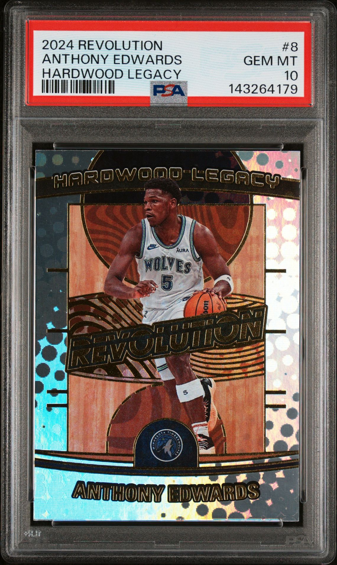 2024 Panini PANINI REVOLUTION HARDWOOD LEGACY #8 Anthony Edwards front