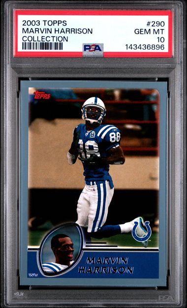 2003 Topps COLLECTION #290 Marvin Harrison front