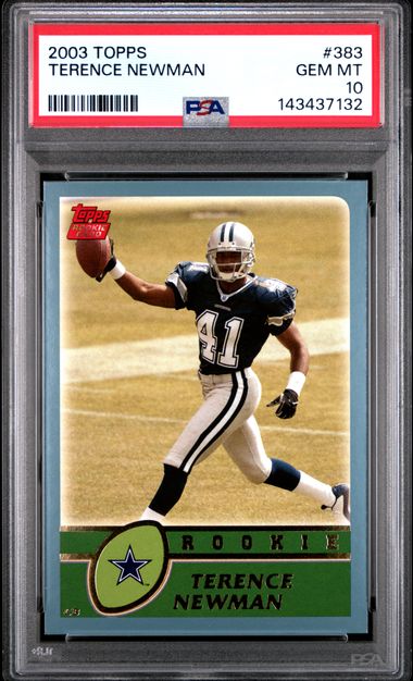 2003 Topps #383 Terence Newman front