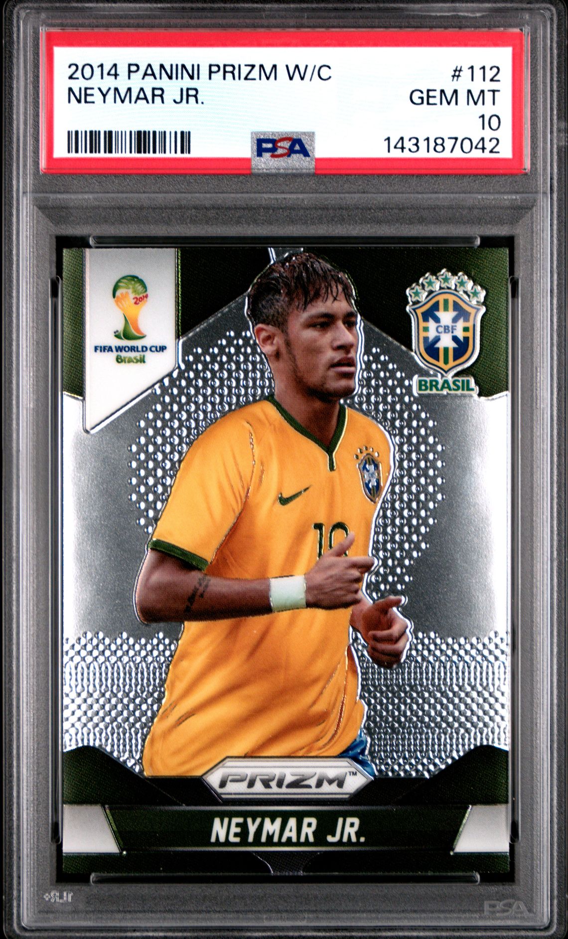 2014 Panini PANINI PRIZM WORLD CUP #112 Neymar Jr. front