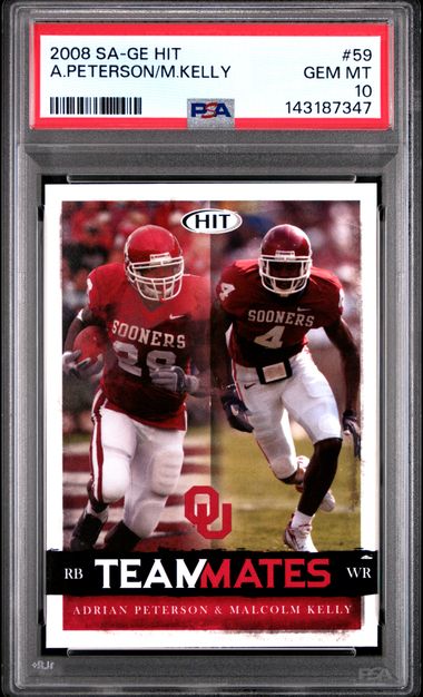 2008 Hit #59 Adrian Peterson front