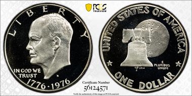 1976-S $1 Silver PR69DCAM