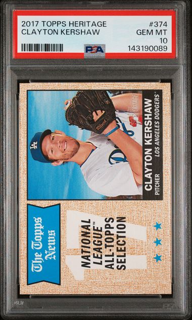 2017 Topps Topps Heritage #374 Kershaw front