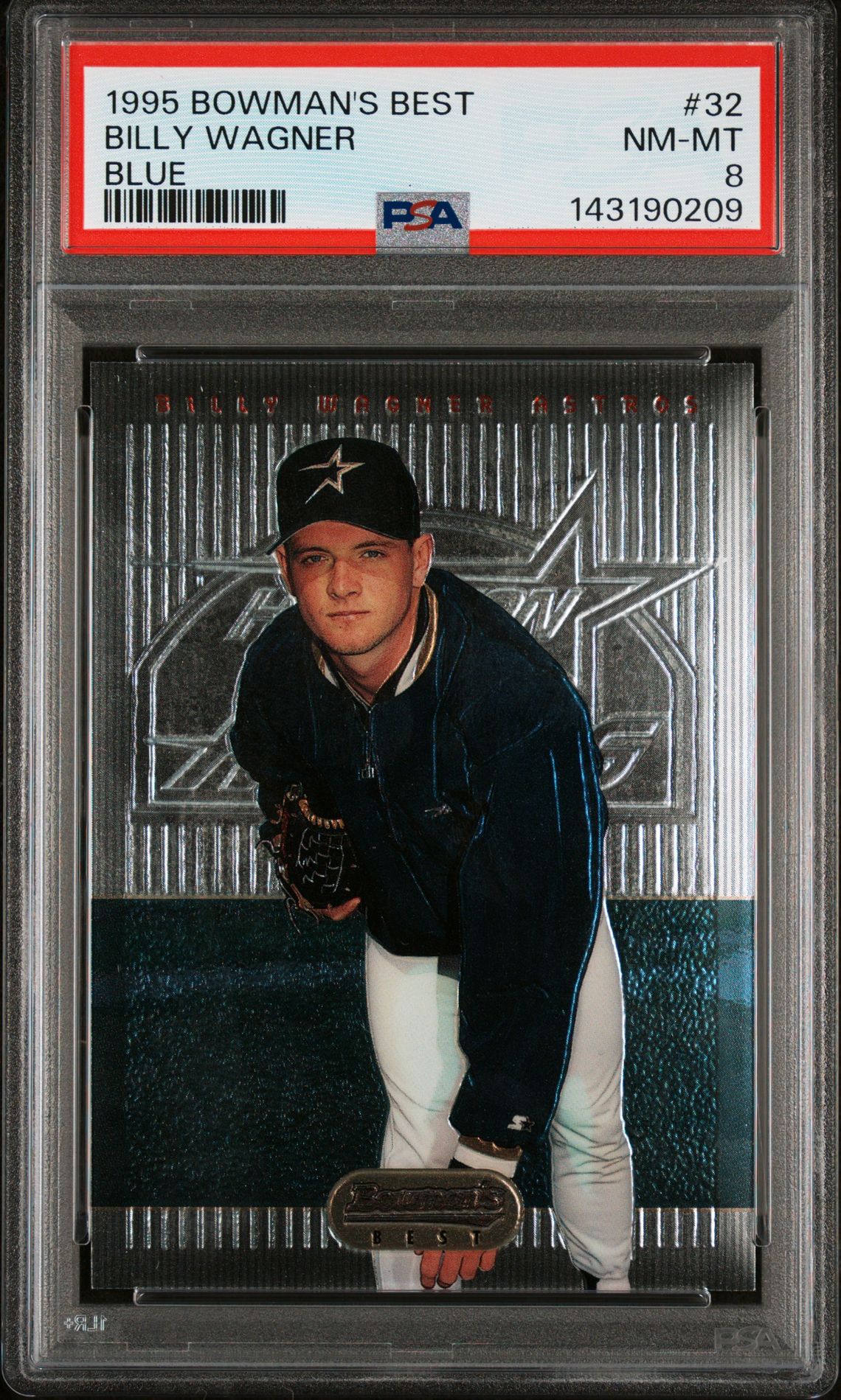 1995 Bowman BOWMAN'S BEST BLUE #32 Billy Wagner front