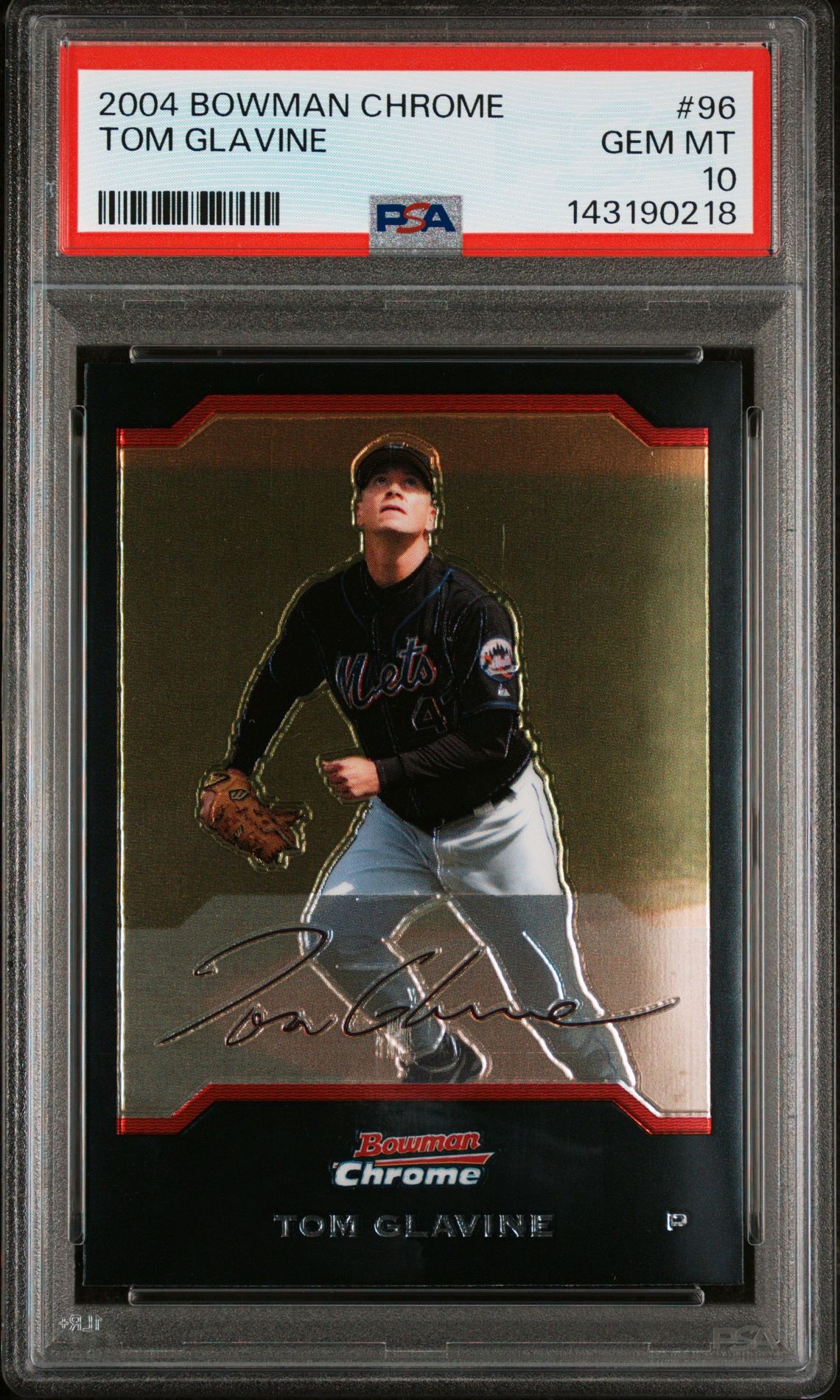 2004 Bowman BOWMAN CHROME #96 Tom Glavine front