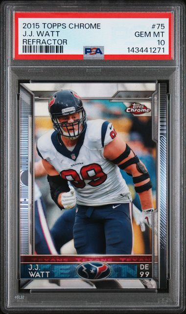 2015 Topps Topps Chrome Refractor #75 J.J. Watt front