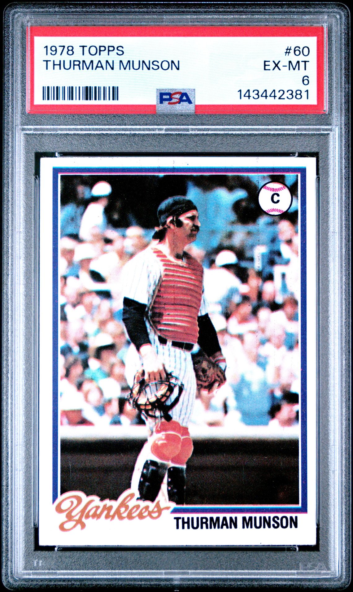 1978 Topps #60 Thurman Munson front