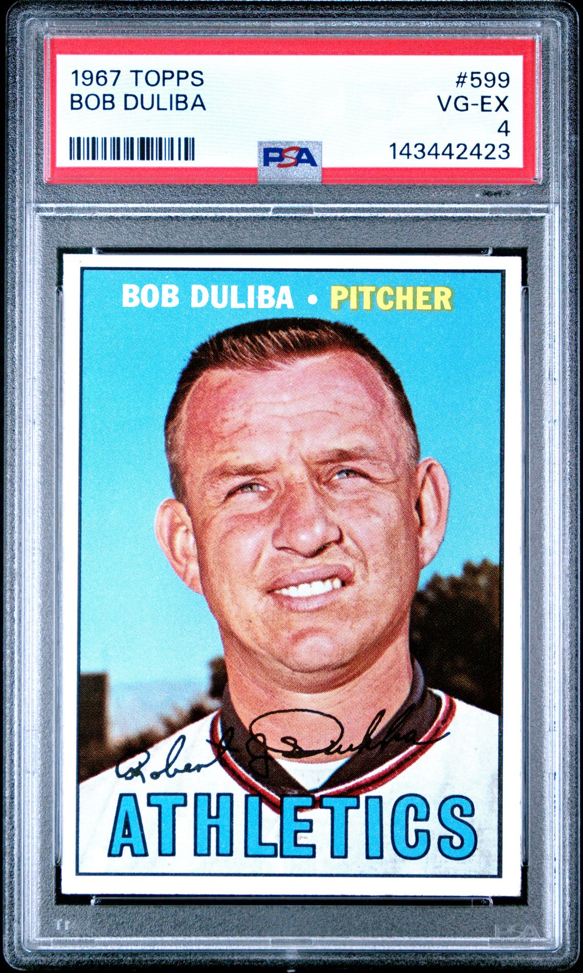 1967 Topps TOPPS #599 Bob Duliba front