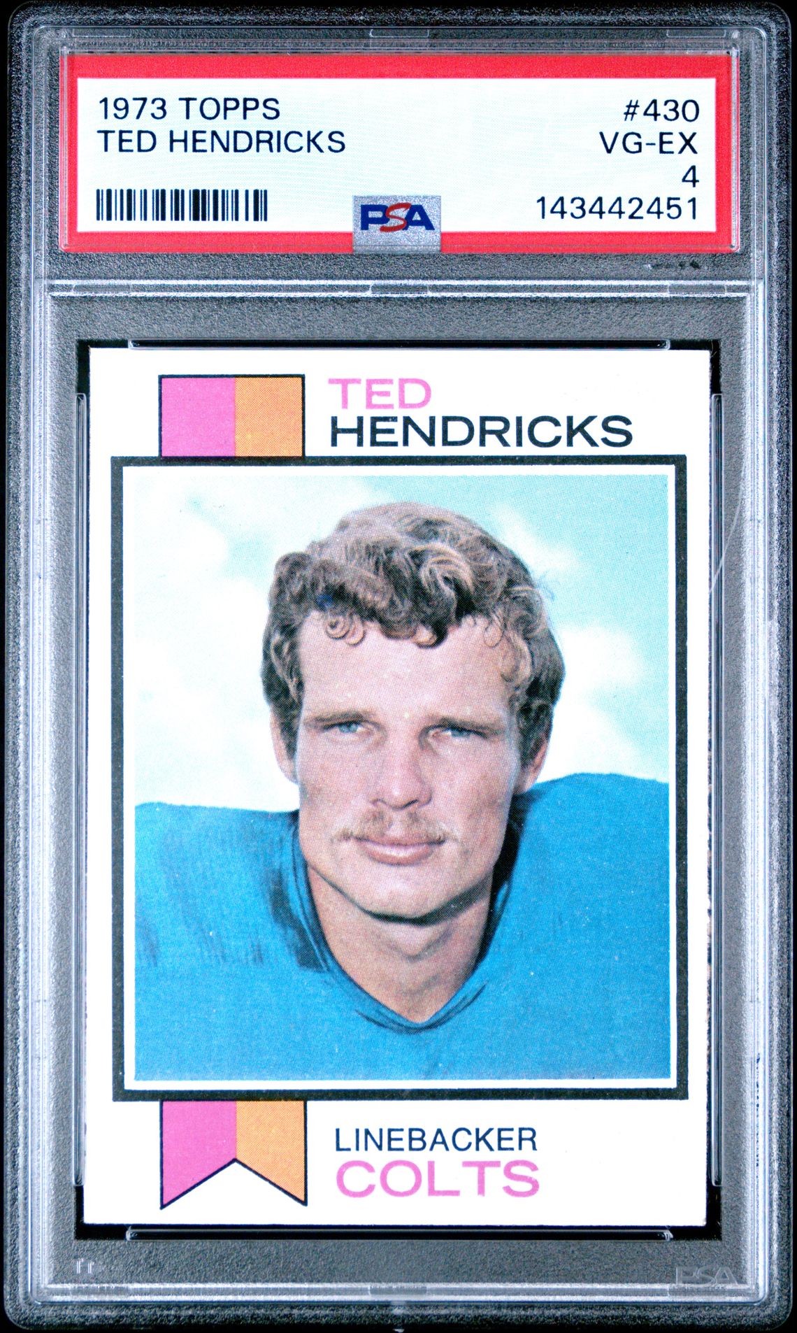 1973 Topps TOPPS #430 Ted Hendricks front