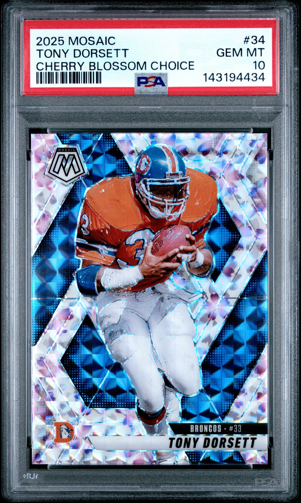 2025 Panini PANINI MOSAIC CHERRY BLOSSOM CHOICE #34 Tony Dorsett front