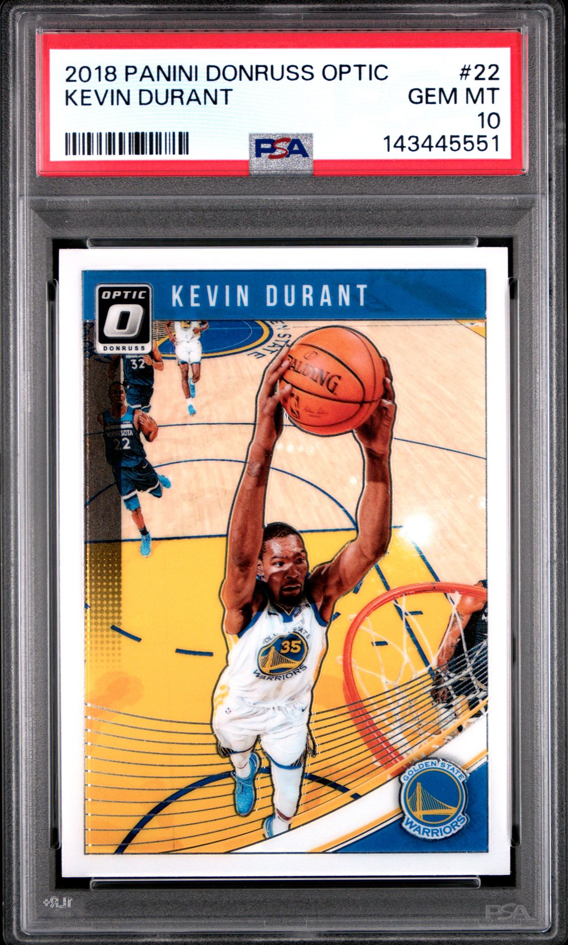 2018 Panini PANINI DONRUSS OPTIC #22 Kevin Durant front