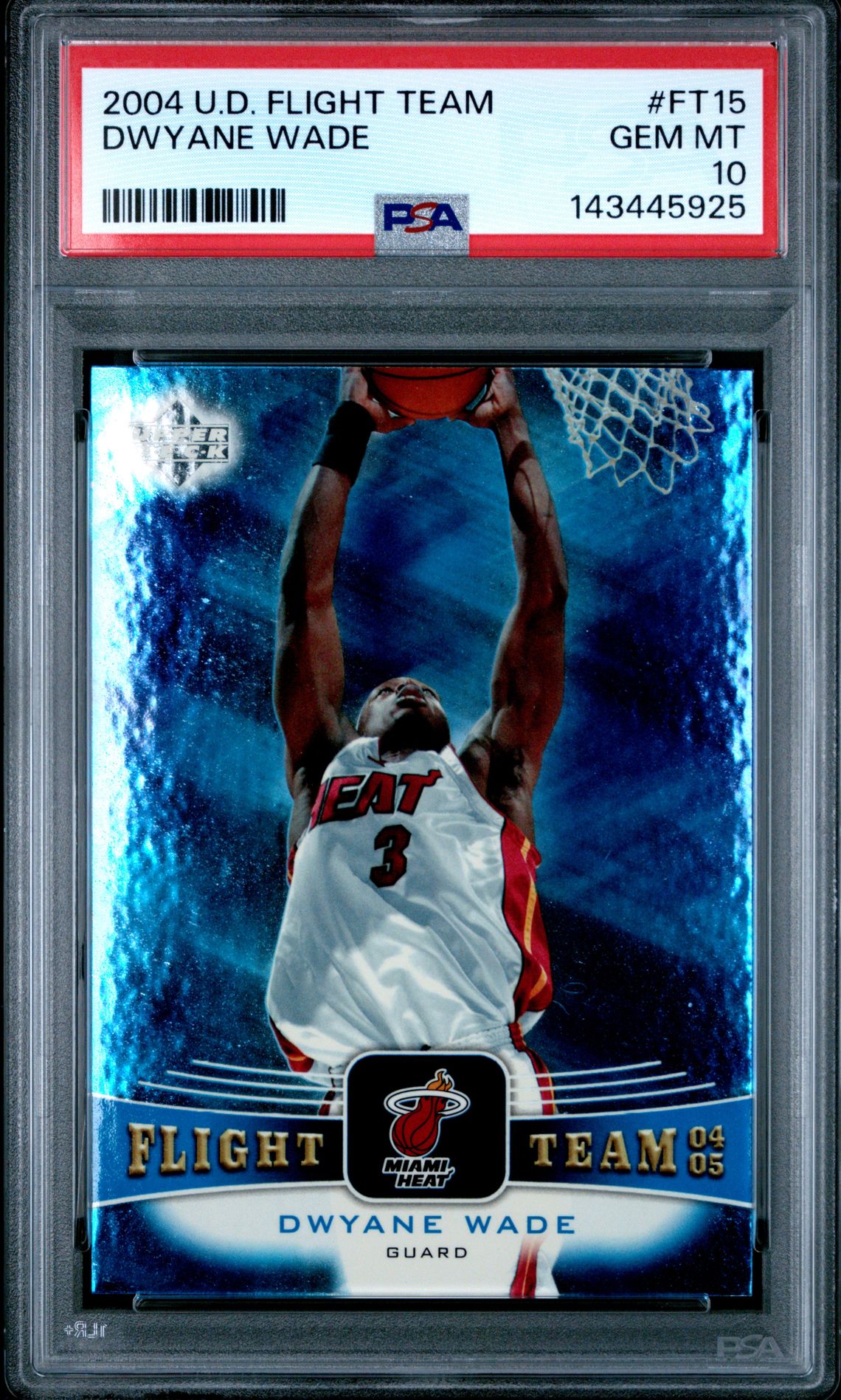 2004 Upper Deck UPPER DECK FLIGHT TEAM #FT15 Dwyane Wade front