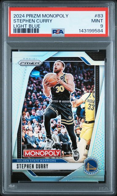 2024 Panini Prizm Blue #83 Stephen Curry front