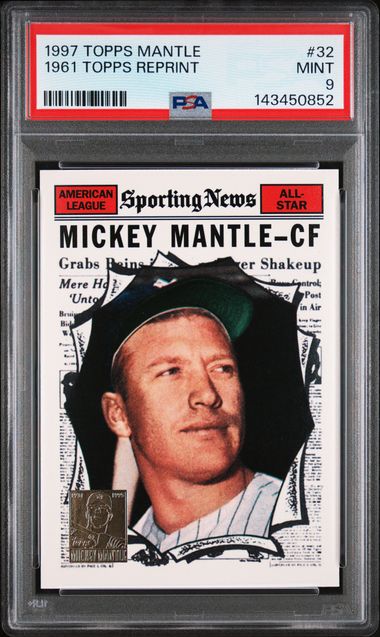 1997 Topps TOPPS MANTLE #32 Mickey Mantle front