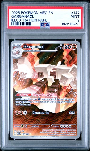 2025 Pokemon Mega Evolution Holo #147 Garganacl front