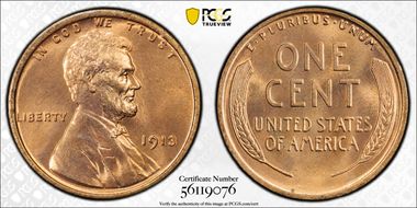 1913 1C MS66RD