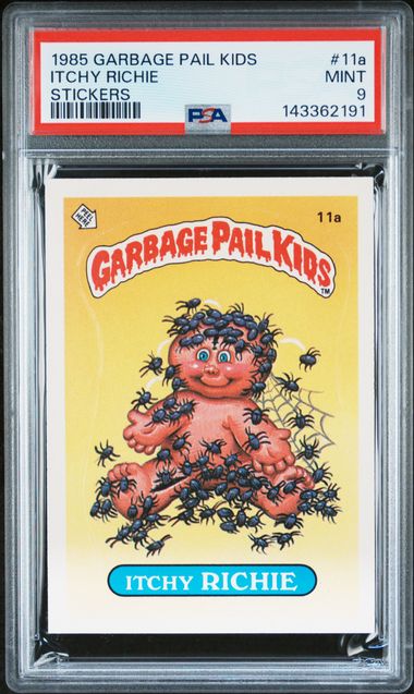 1985 Topps Garbage Pail Kids GLOSSY #11A Itchy Richie front
