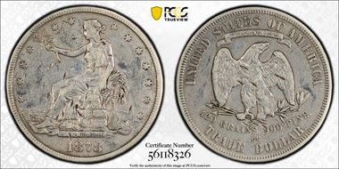 1878-CC T$1 Trade N1