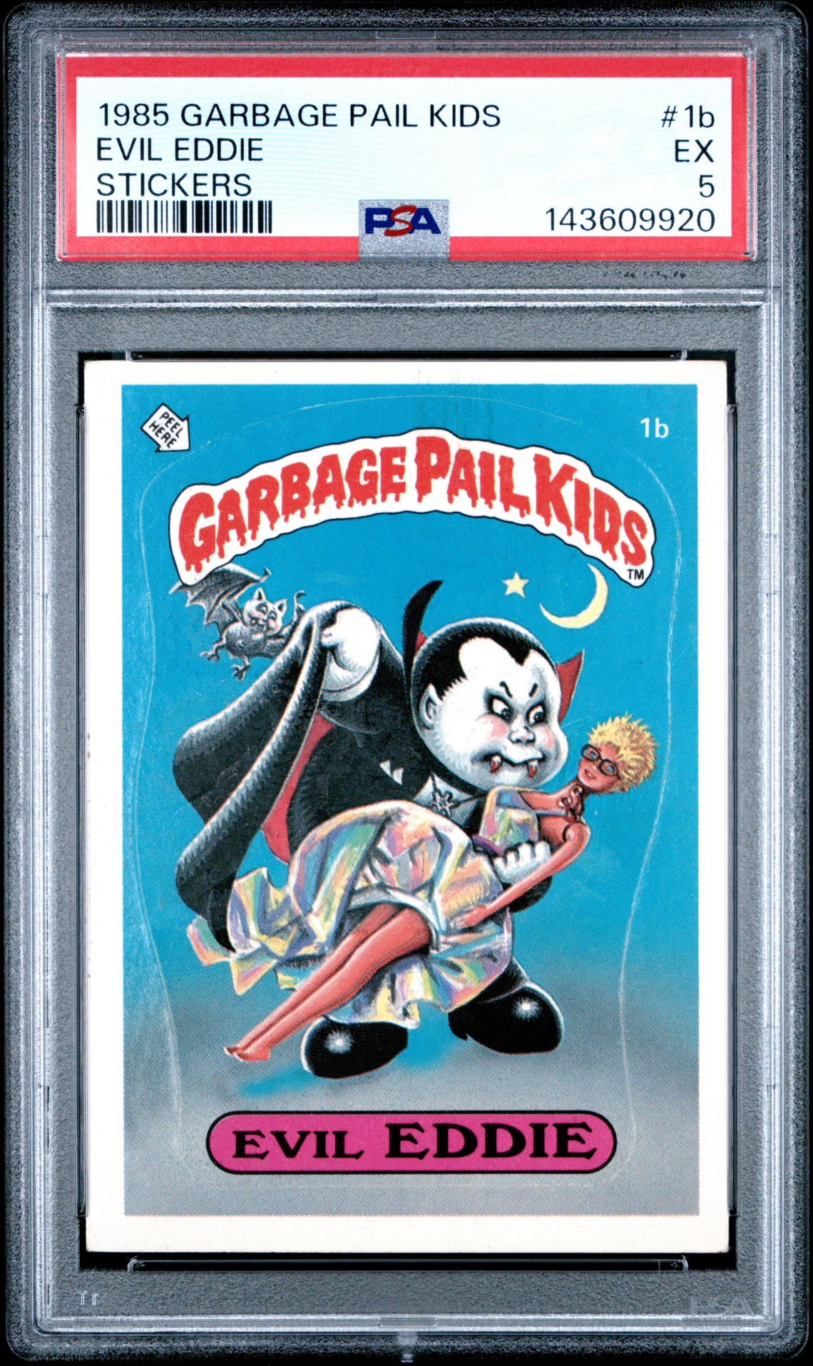 1985 Topps Garbage Pail Kids Series 1 #1B Evil Eddie front