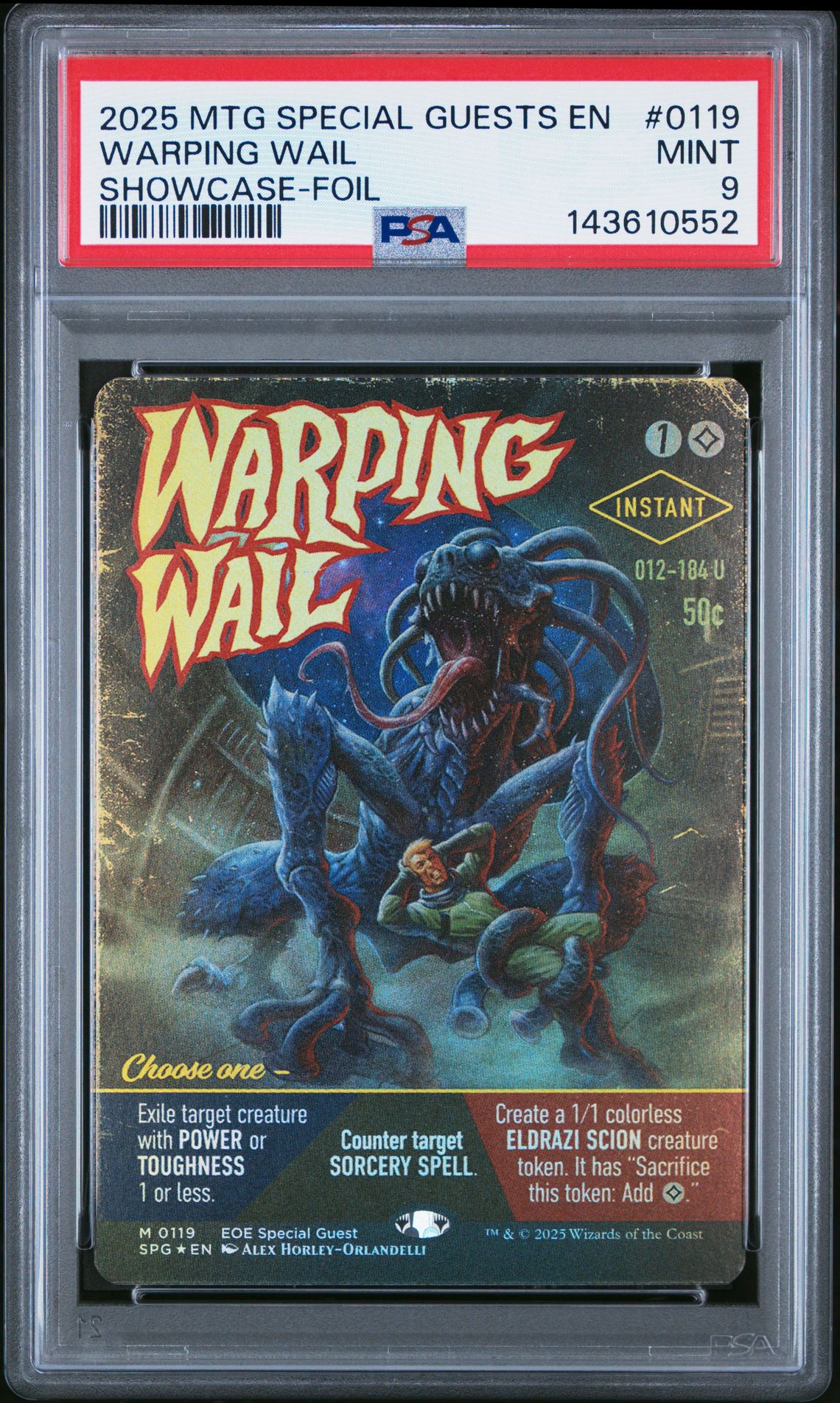 2025 MTG MAGIC THE GATHERING EDGE OF ETERNITIES SPECIAL GUESTS SHOWCASE-FOIL #0119 Warping Wail front