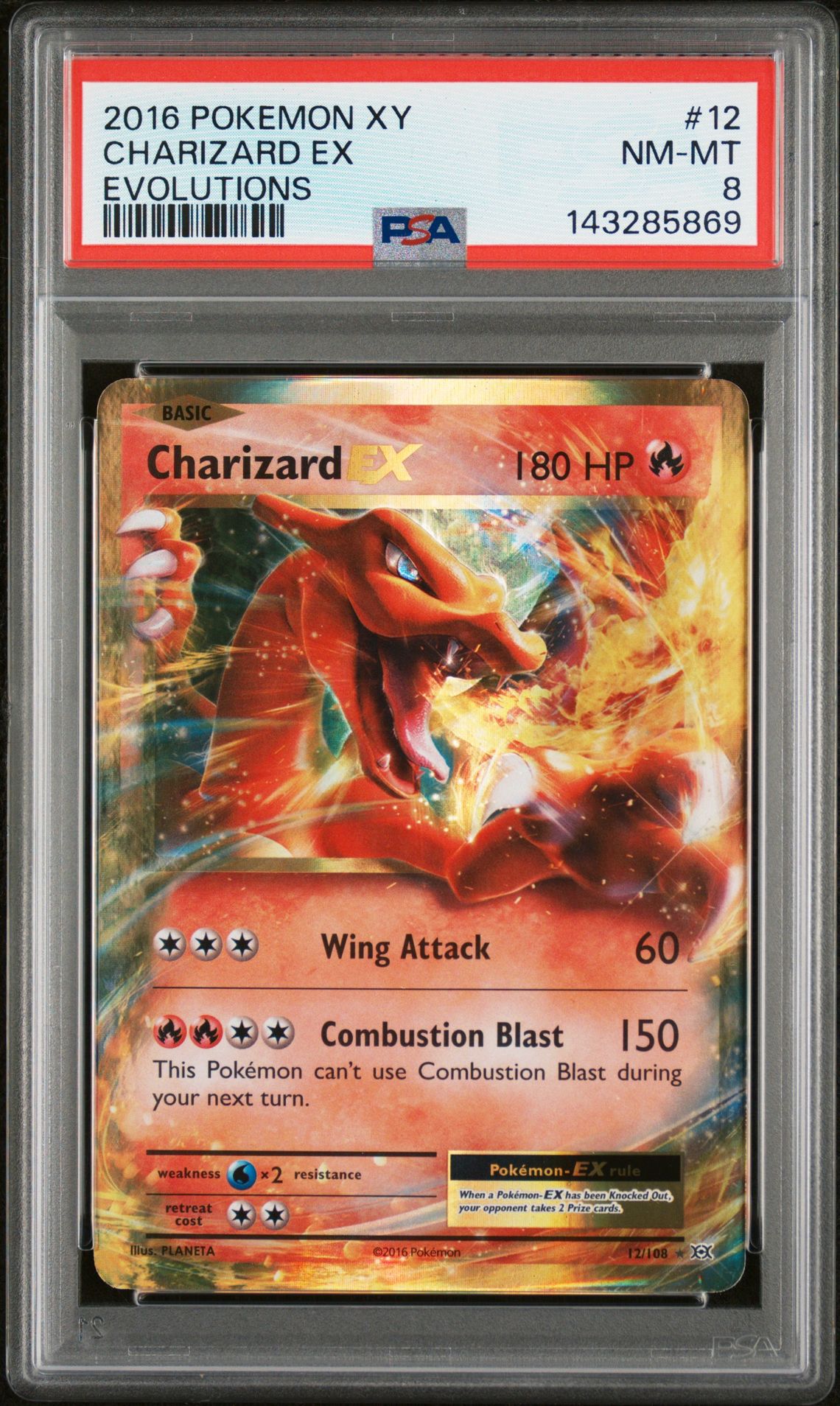 2016 Pokemon XY Evolutions #12 Charizard EX front