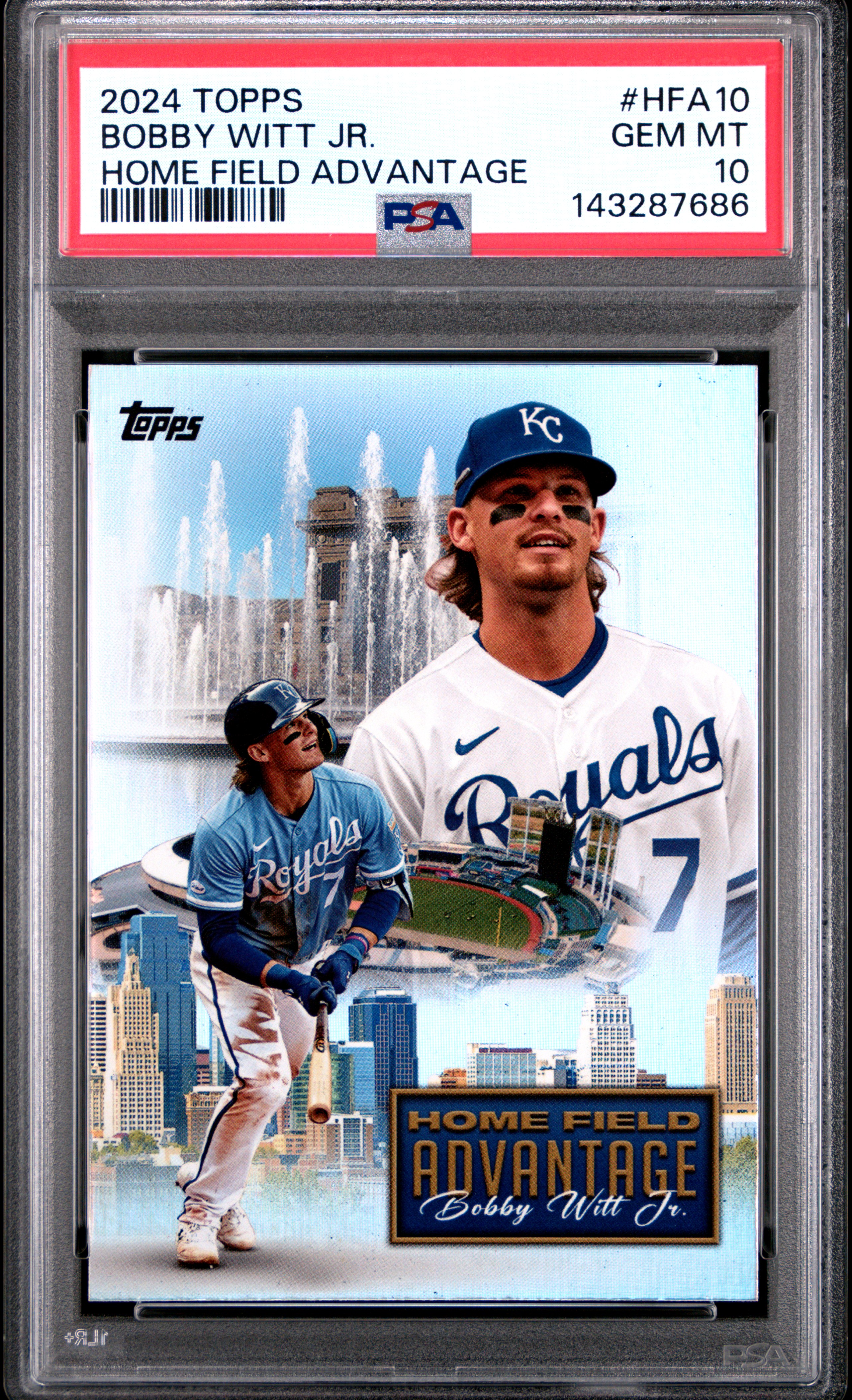 2024 Topps Home Field Advantage Bobby Witt Jr. #HFA10 PSA 10