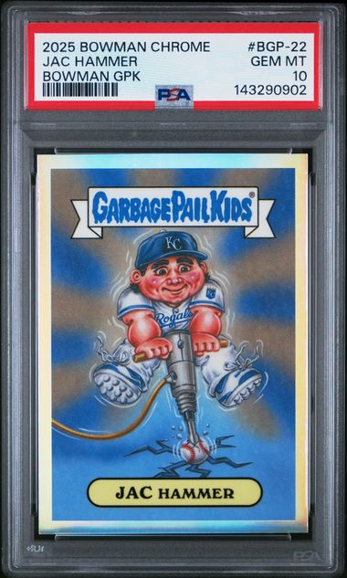 2025 Bowmanchrome Garbage Pail Kids Bowmangpk Chrome #BGP-22 Jachammer front